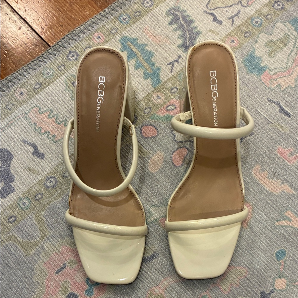 BCBGeneration Women's White Heels